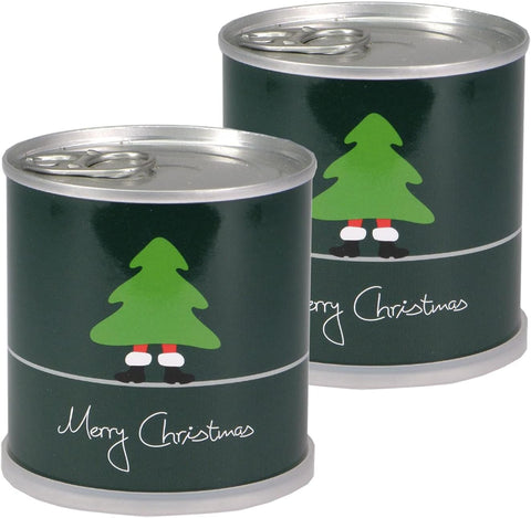 Weihnachtsbaum Fichte Anzucht-Set | 2 Stück | Geschenk in instant Gardening Blumendosen | Spar-Set | Für Adventskalender Weihnachten