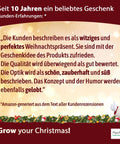 Ein MacFlowers Weihnachtsbaum in der Dose, Merry Christmas, Tannenbaum Anzuchtset mit 10 Samen für 6 Tannenbäume als Adventskalender Füllung Wichteln, Weihnachten