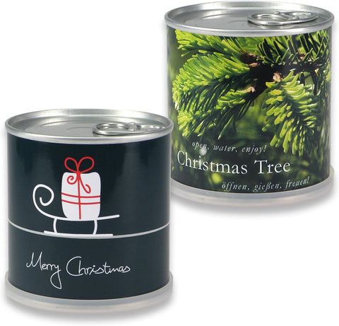 Weihnachtsbaum in der Dose - 2X Merry Christmas