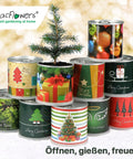 Weihnachtsbaum Fichte Anzucht-Set | 2 Stück | Geschenk in instant Gardening Blumendosen | Spar-Set | Für Adventskalender Weihnachten